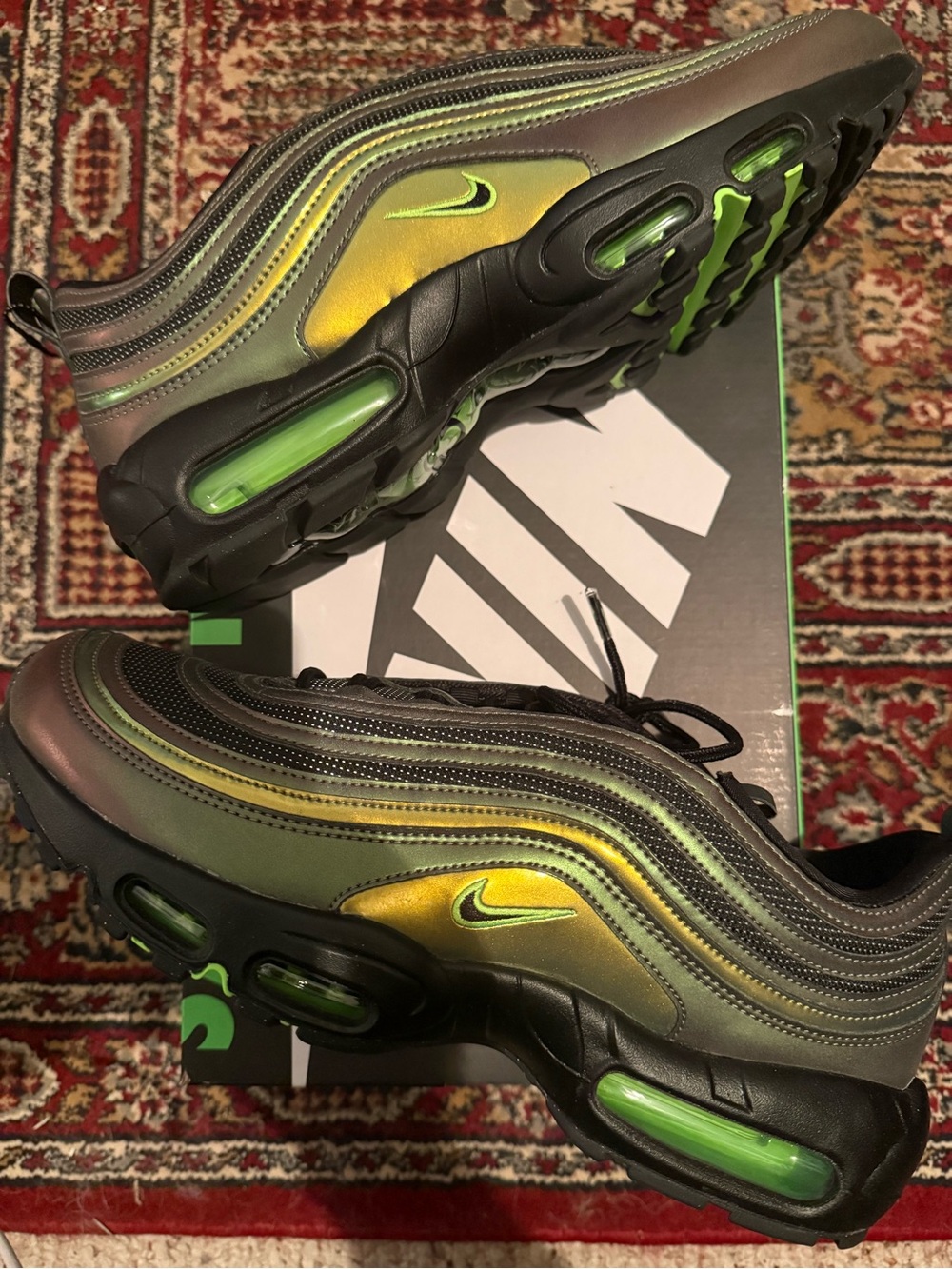 Nike Air Max 95/97 Ducks of a Feather Storm - with Iridescent Green and Black
